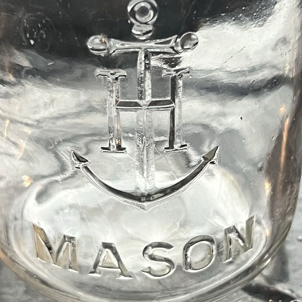 Collectible 1930s Anchor Hocking Pint Mason Jar